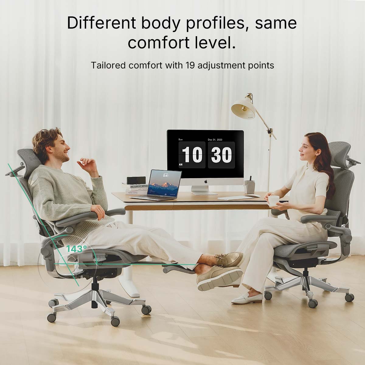 Hinomi H2 Pro Ergonomic Home Office Chair with Optional Footrest