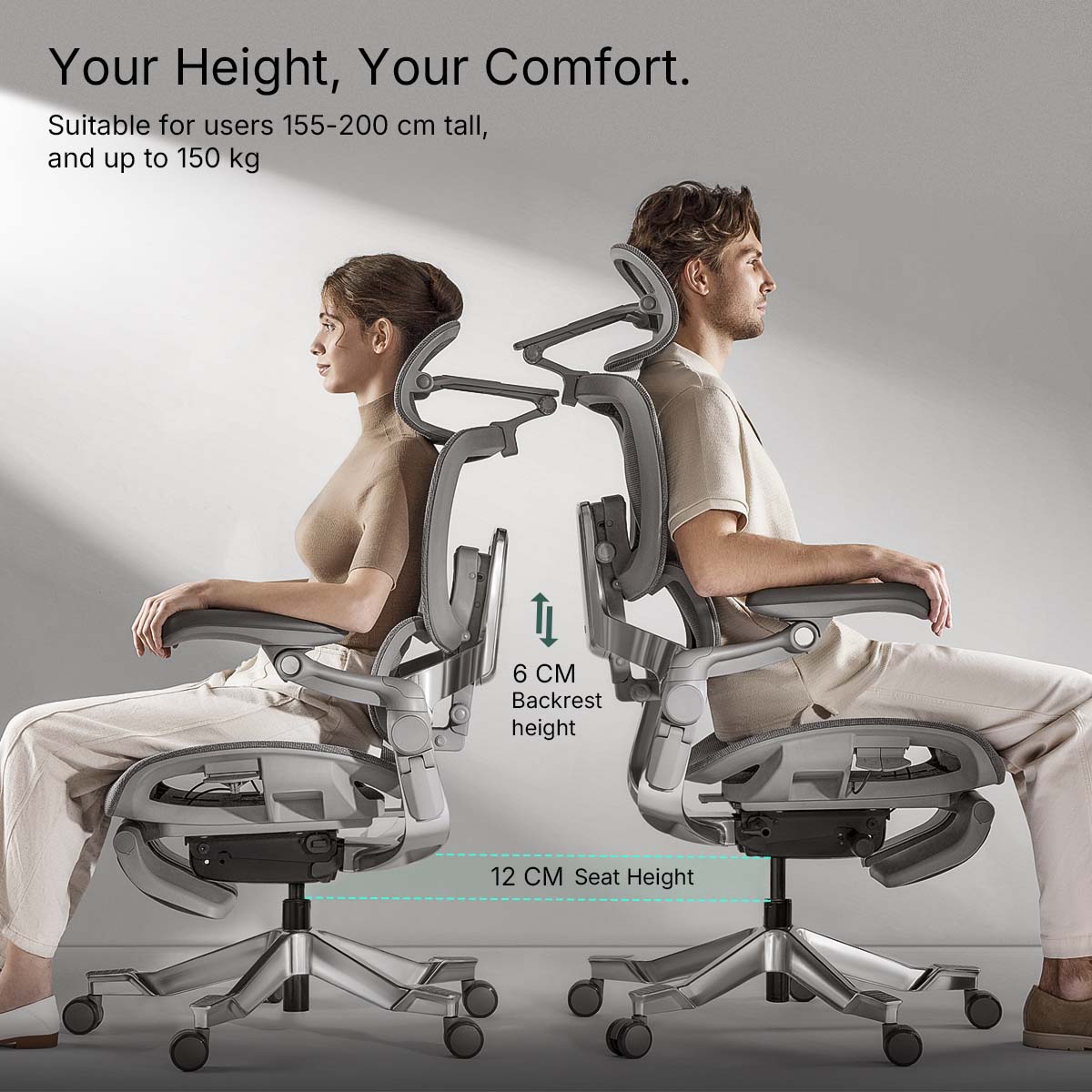 Hinomi H2 Pro Ergonomic Home Office Chair with Optional Footrest