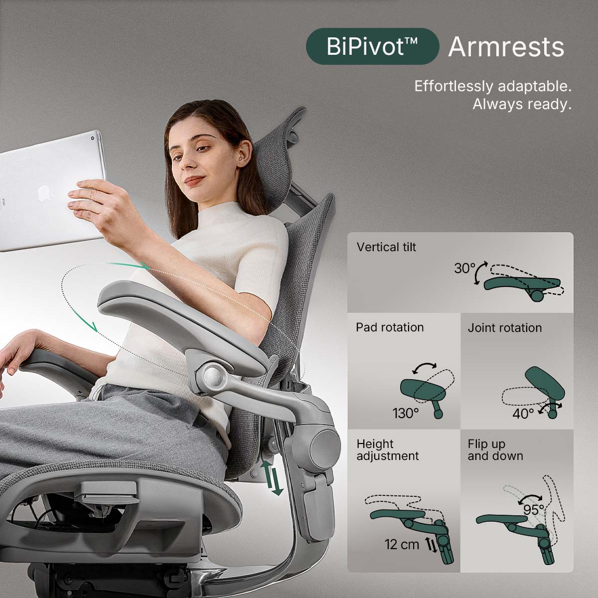 Hinomi H2 Pro Ergonomic Home Office Chair with Optional Footrest